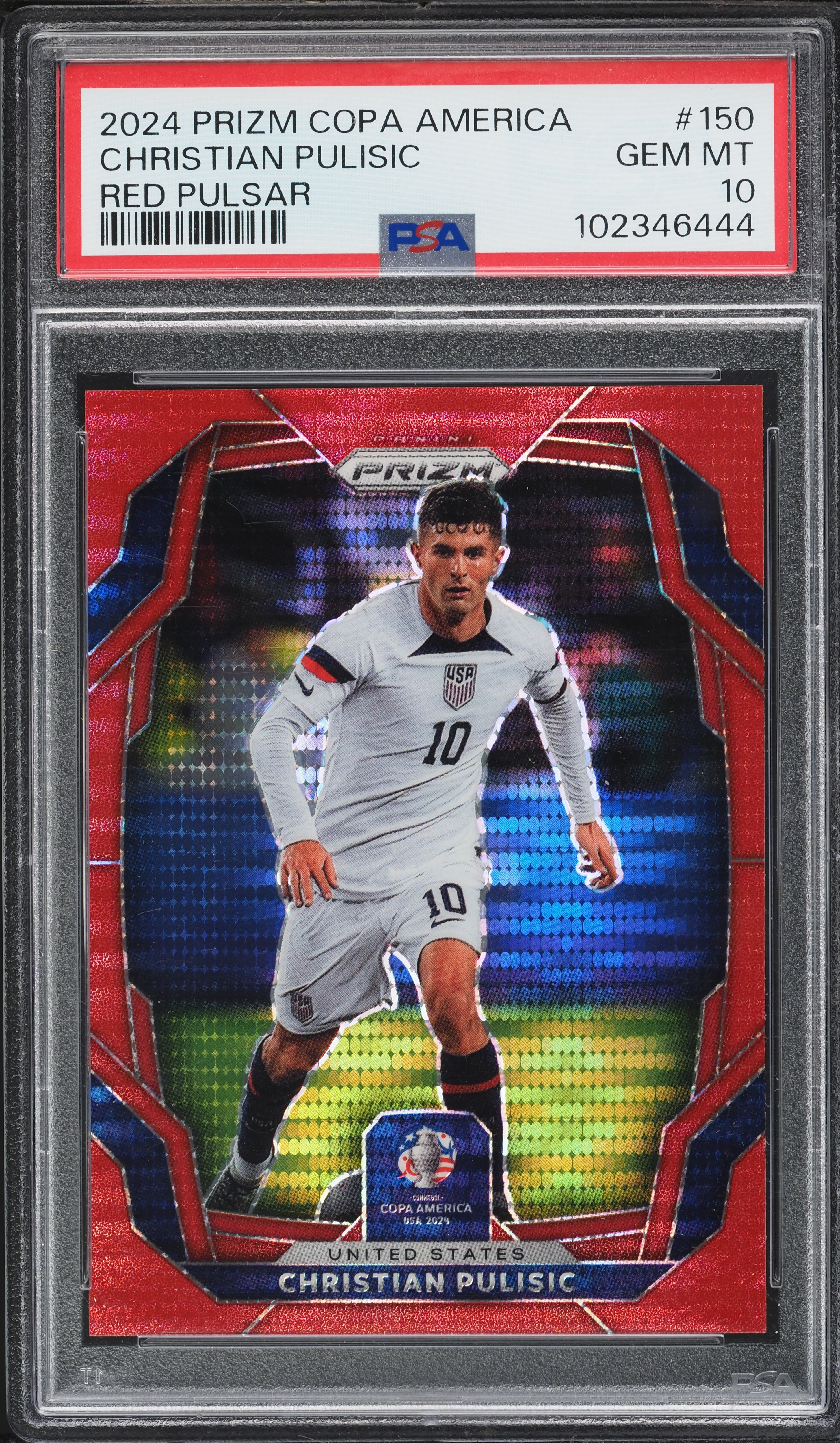 2024 Panini Prizm Conmebol Copa America Red Pulsar Christian