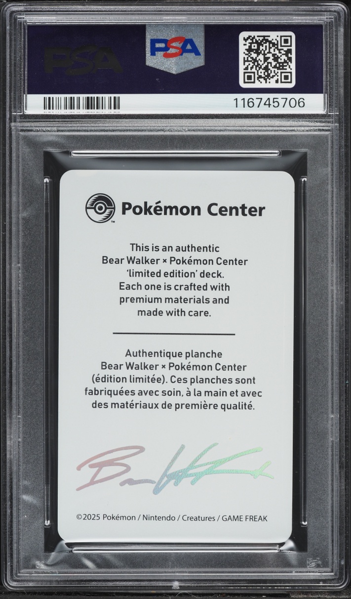 2025 Pokemon Center X Bear Walker Collection Card Umbreon /1600 PSA 10 GEM MINT
