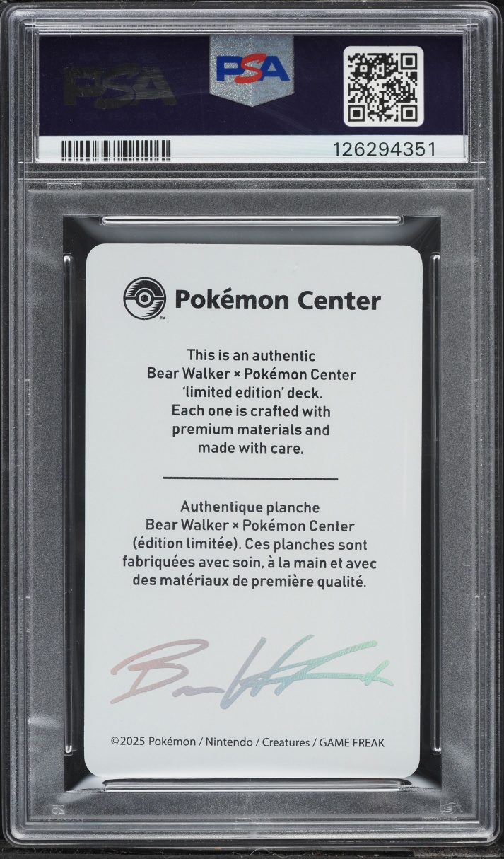 2025 Pokemon Center X Bear Walker Collection Card Umbreon /1600 PSA 10 GEM MINT