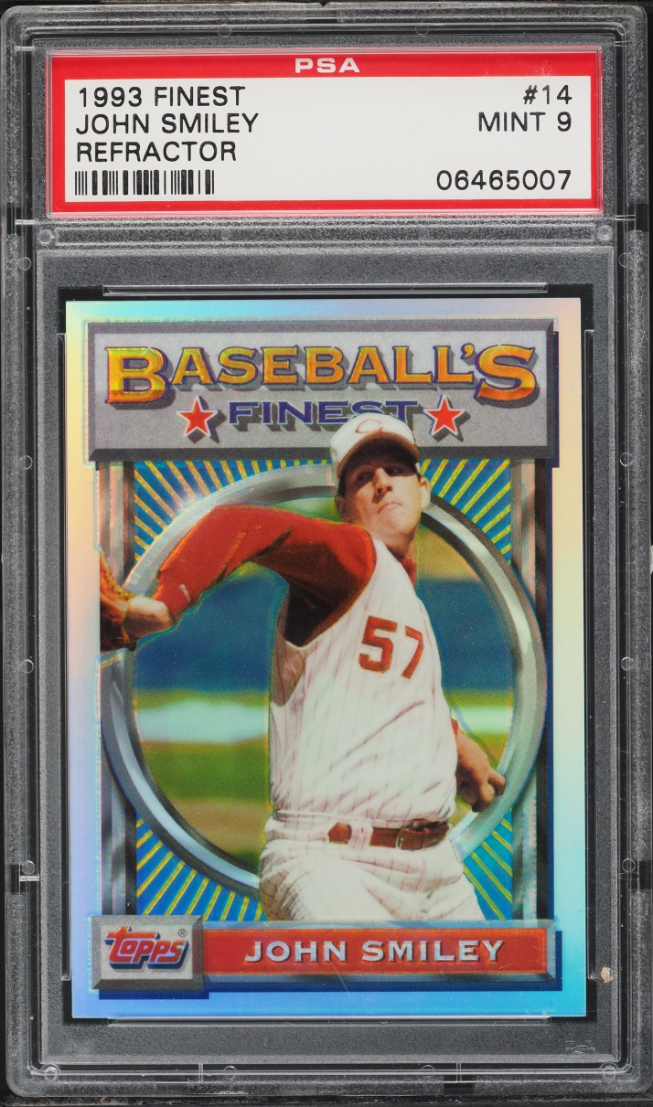 1993 Finest Refractor John Smiley #14 PSA 9 MINT