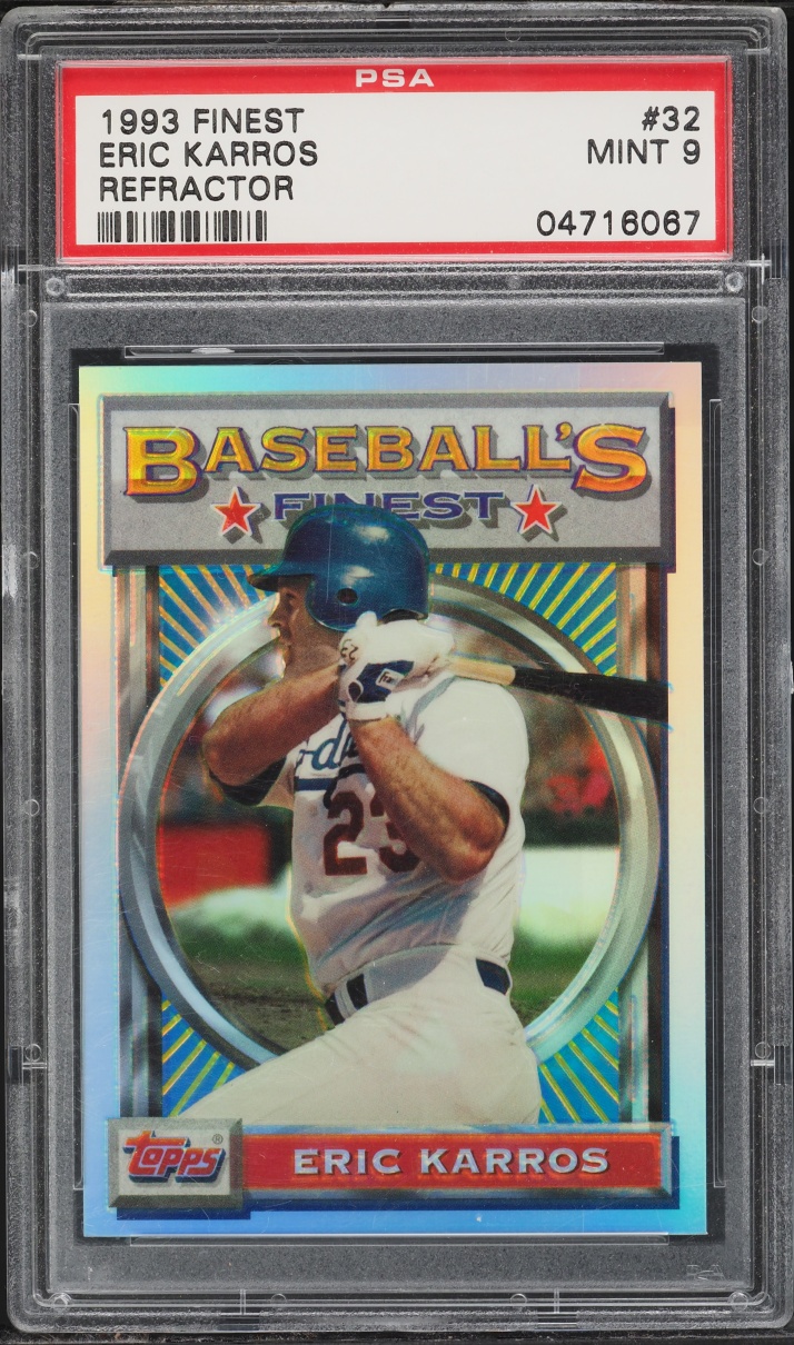 1993 Finest Refractor Eric Karros #32 PSA 9 MINT