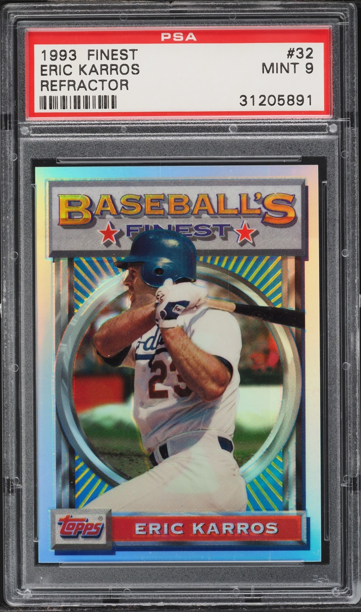 1993 Finest Refractor Eric Karros #32 PSA 9 MINT
