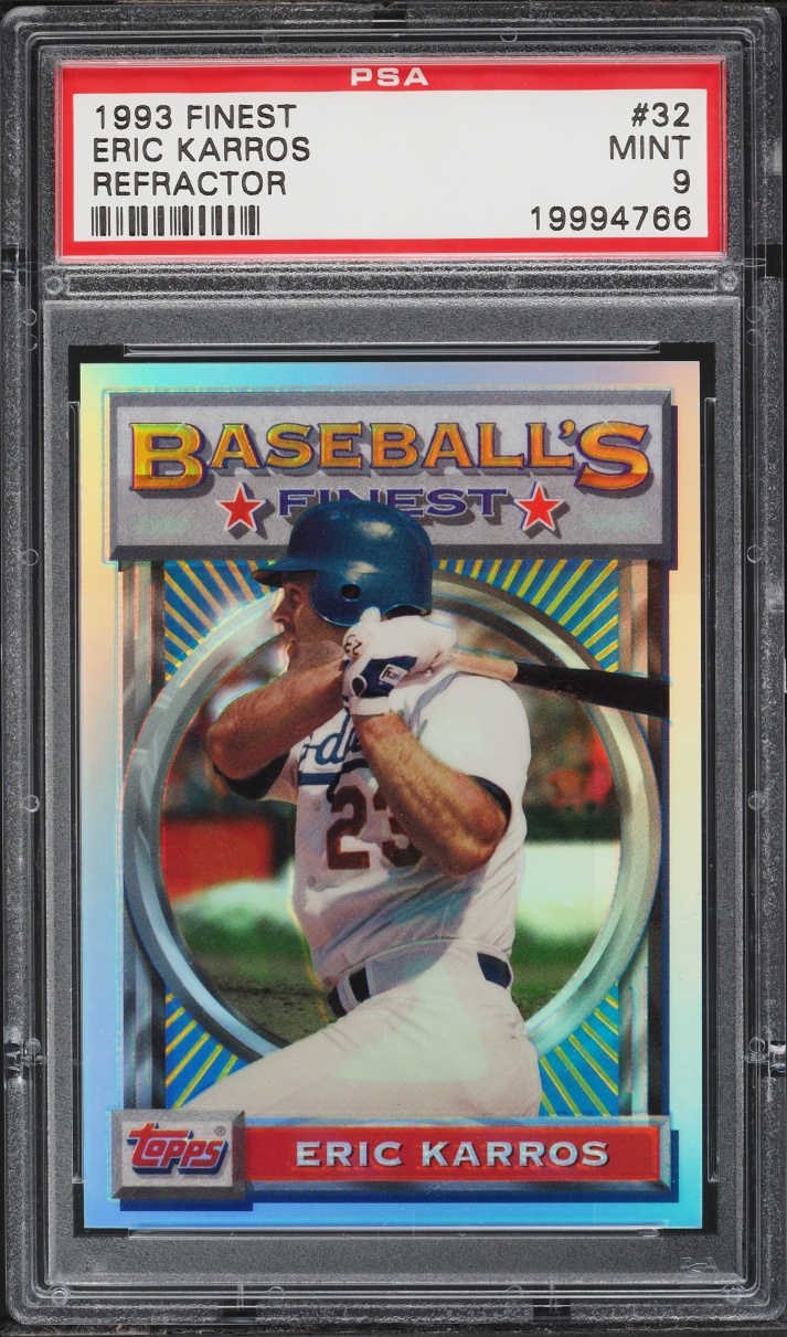 1993 Finest Refractor Eric Karros #32 PSA 9 MINT