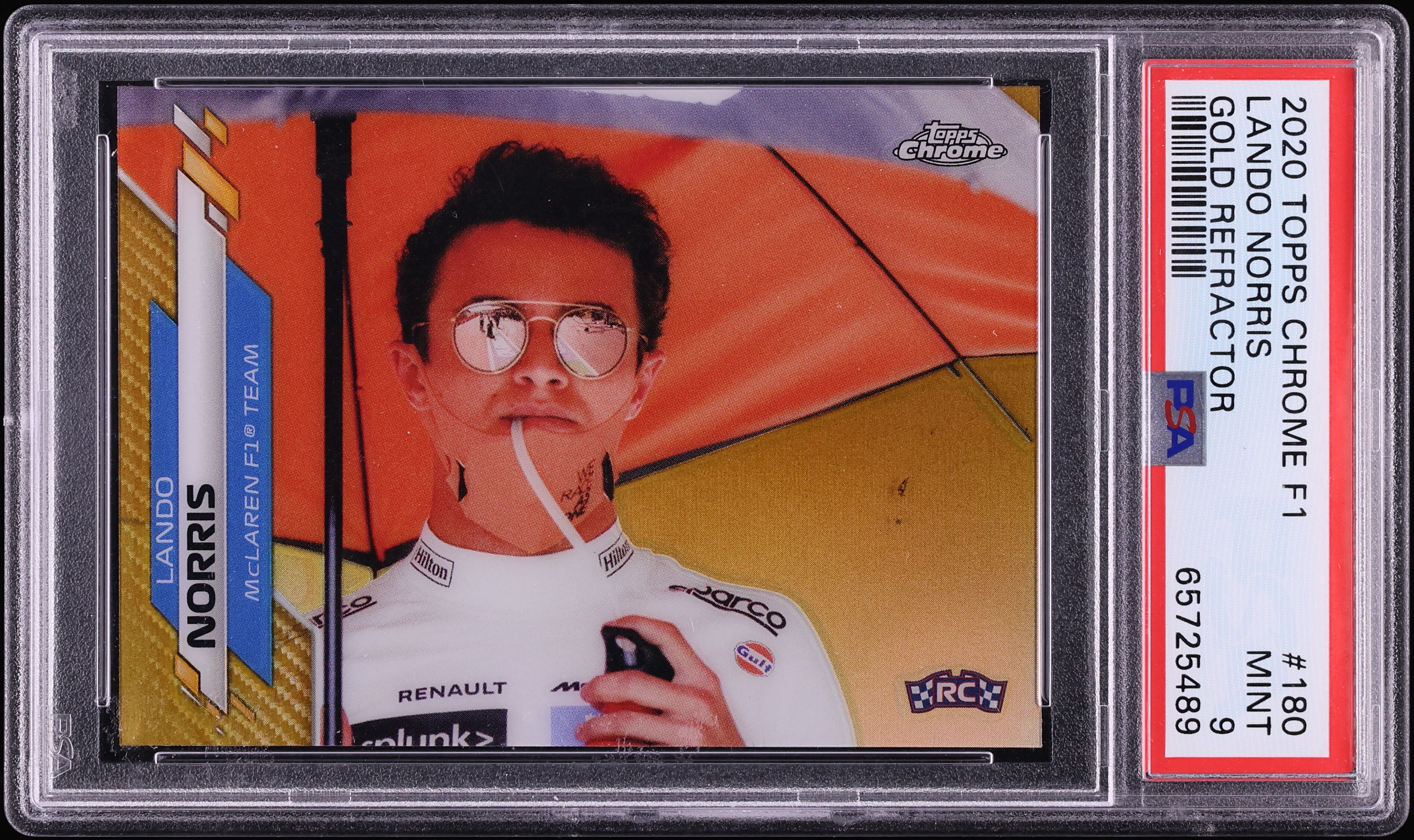2020 Topps Chrome Formula 1 F1 Gold Refractor Lando Norris ROOKIE