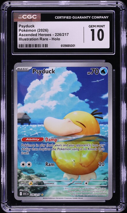 2023 Pokemon Center Assort Seals Amnesia Psyduck CGC 10 PRISTINE on  Fanatics Collect