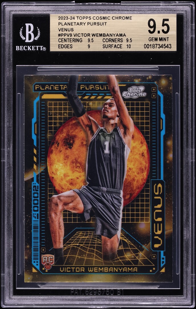 2023 Topps Chrome Cosmic Planetary Pursuit Venus Victor Wembanyama ROOKIE #PPV-9 BGS 9.5 GEM