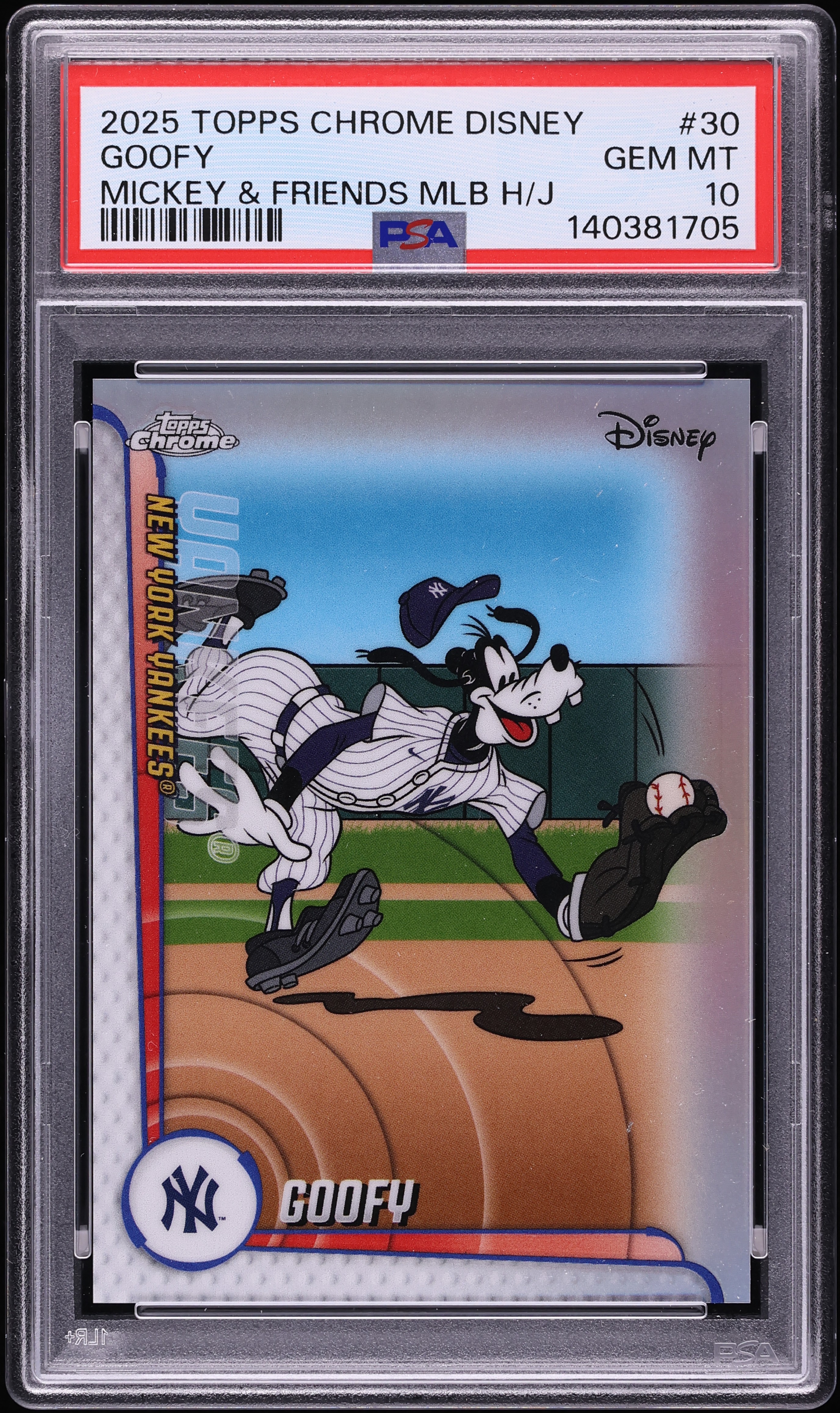 2025 Topps Chrome Disney Mickey & Friends MLB Home Jersey Yankees