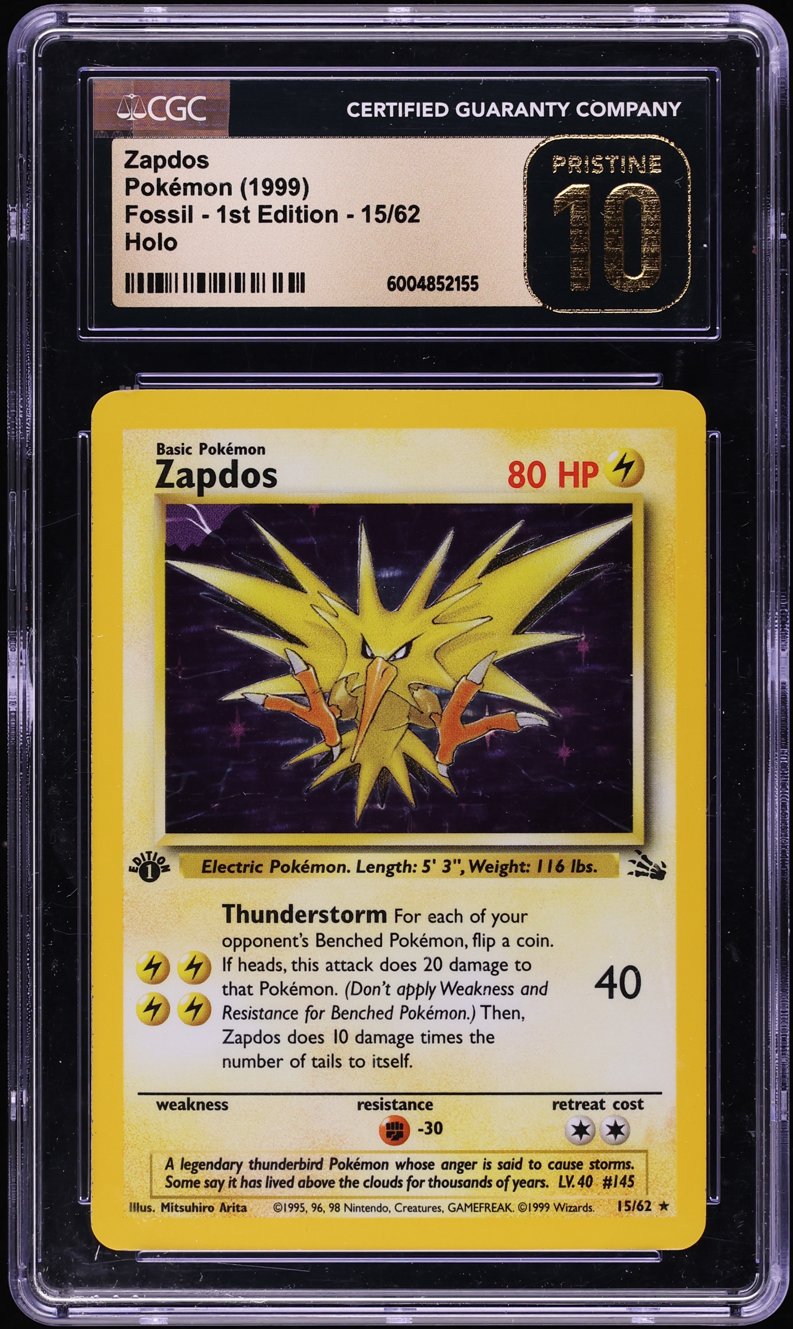 1995 zapdos holo pokemon card value - (42/108) - XY Evolutions Lightning / 110 / Basic Attack 1 Rocket's Zapdos-Holo (145) 1999 Pokemon