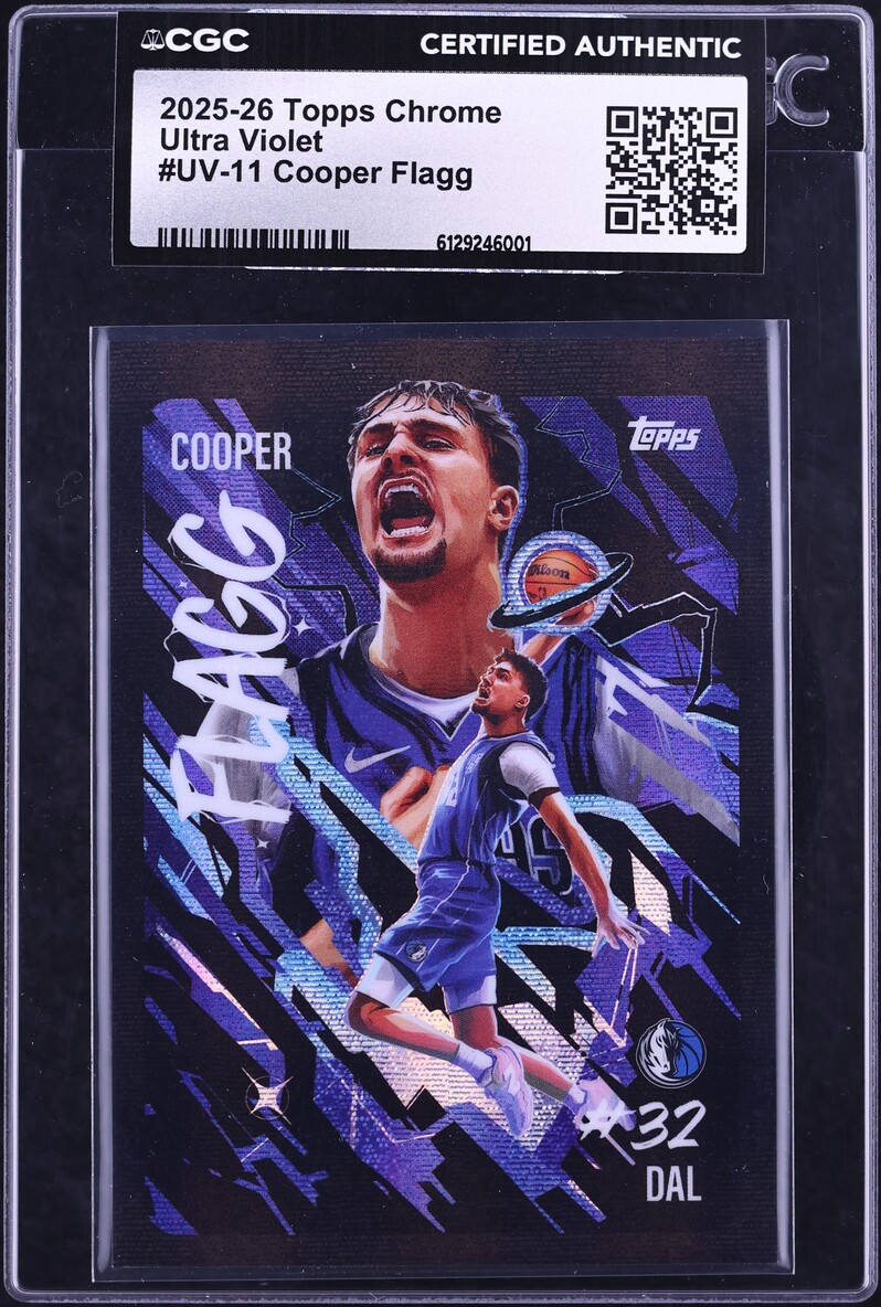 2025 Topps Chrome Ultra Violet Cooper Flagg ROOKIE #UV-11 CGC AUTH
