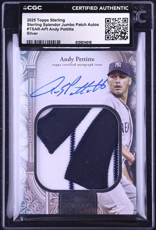 2024 Topps Luminaries Masters Of The Mound Andy Pettitte PATCH 