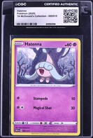 hatenna pokemon card price 2025 '24 McDonald's Collection #5 CGC AUTH on Fanatics Collect Psychic Rarity Hatenna Prices | Hatenna List