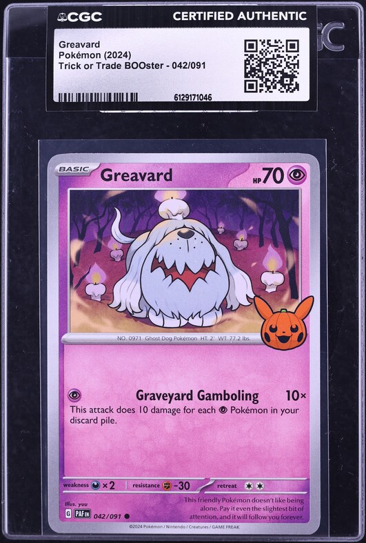 2023 Pokemon Japanese SV Violet EX Art Rare Greavard #87 CGC 10 PERFECT on  Fanatics Collect