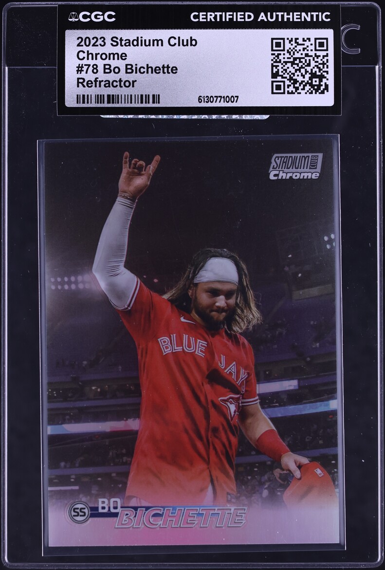2023 Stadium Club Chrome Refractor Bo Bichette #78 CGC AUTH