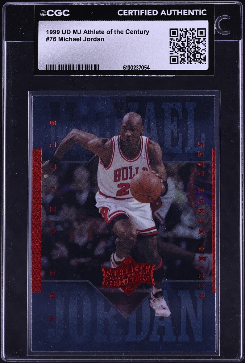 1999 UD MJ Athlete Of The Century Michael Jordan #76 CGC AUTH