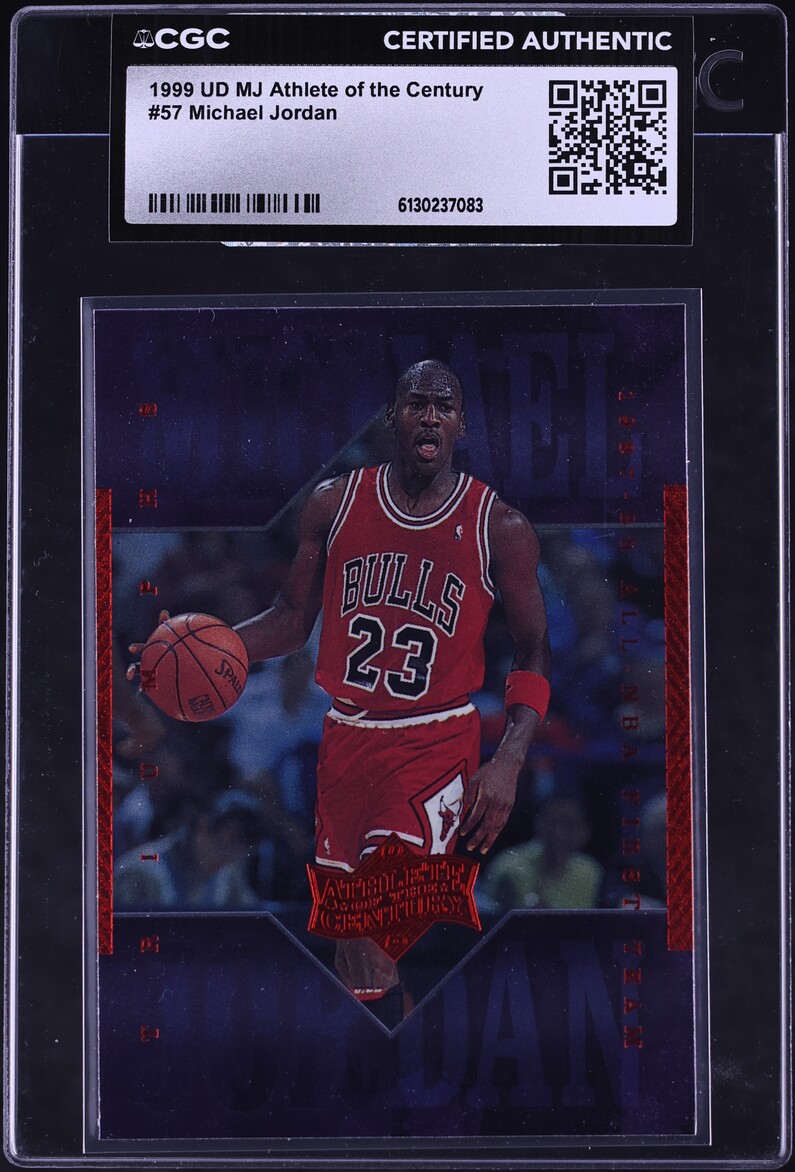 1999 UD MJ Athlete Of The Century Michael Jordan #57 CGC AUTH