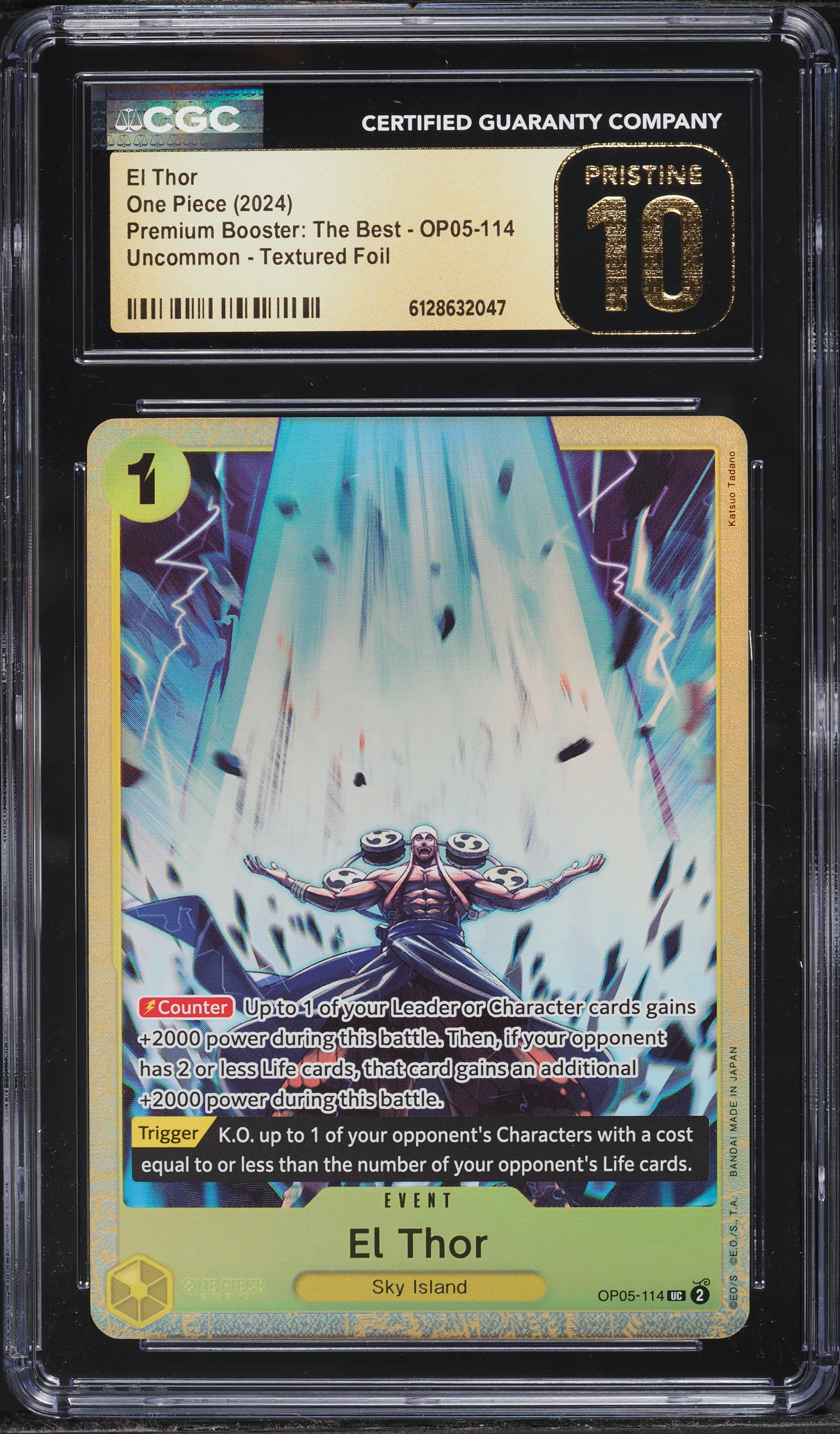 2024 One Piece Premium Booster Best Textured Foil El Thor #OP05