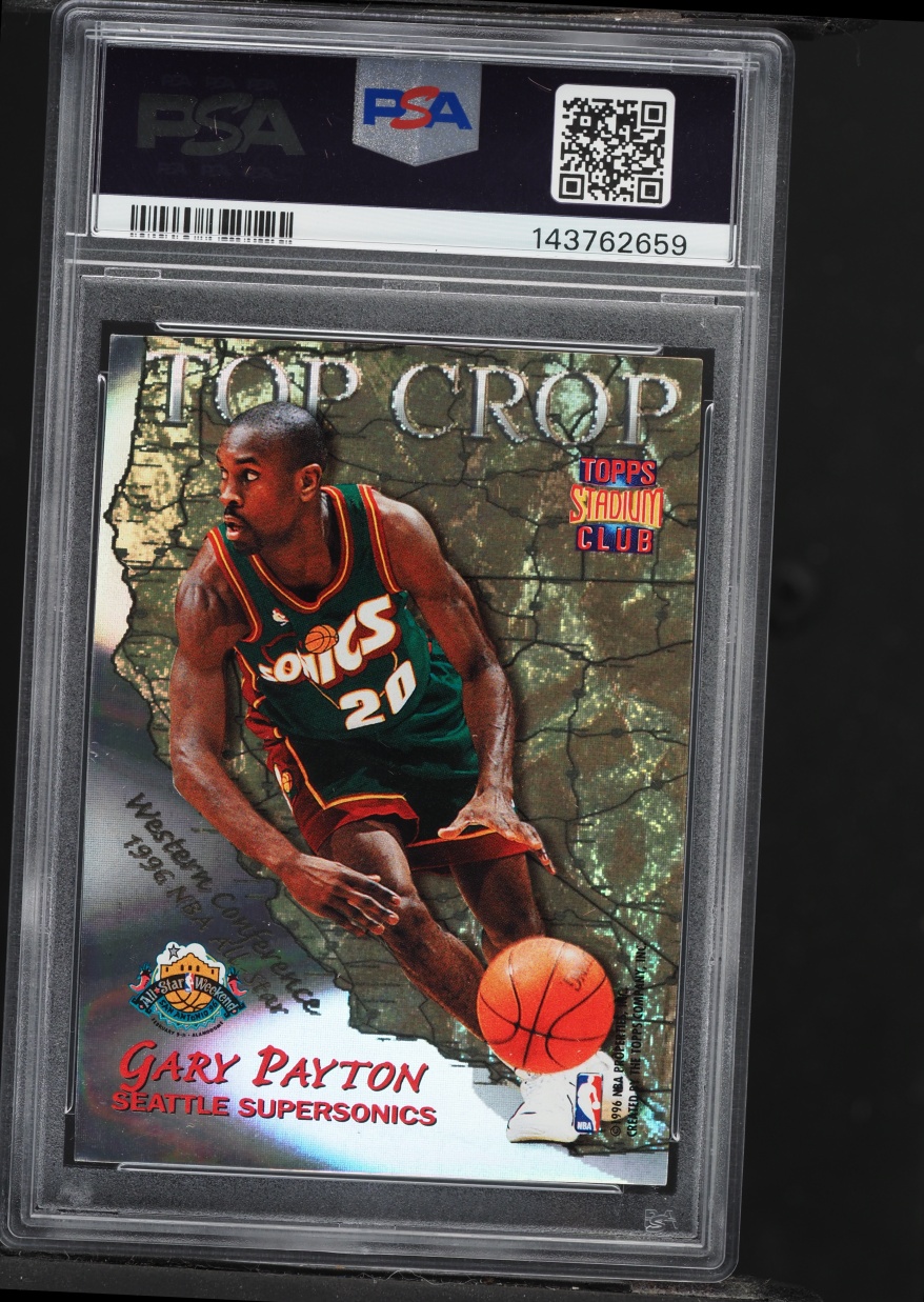 1996 Stadium Club Top Crop Michael Jordan & Gary Payton #TC9 PSA 8 NM-MT