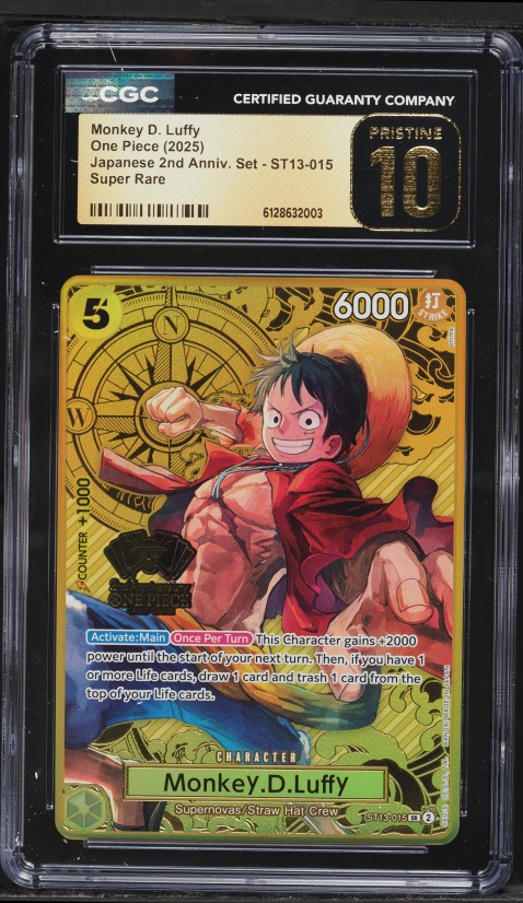2025 One Piece 2nd Anniversary Set Japanese Version SR Monkey D