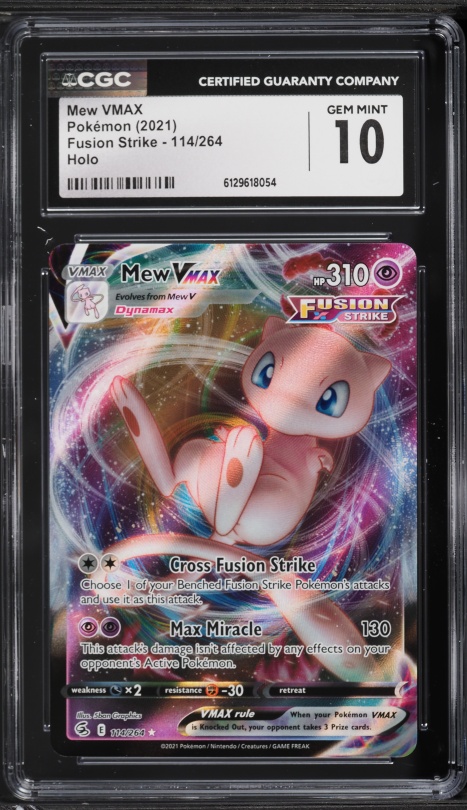 pokemon fusion strike card prices Sandaconda V Full Art #252 PSA 10 it evolves into the fearsome Mew VMAX Fusion Strike Set All