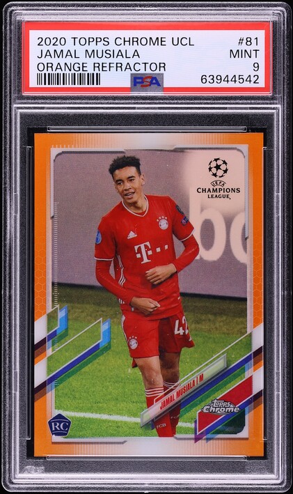 2020 Finest UEFA Champions League Refractor Jamal Musiala ROOKIE