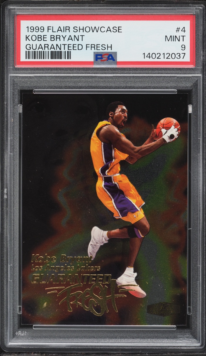 1999 Flair Showcase Guaranteed Fresh Kobe Bryant #4 PSA 9 MINT