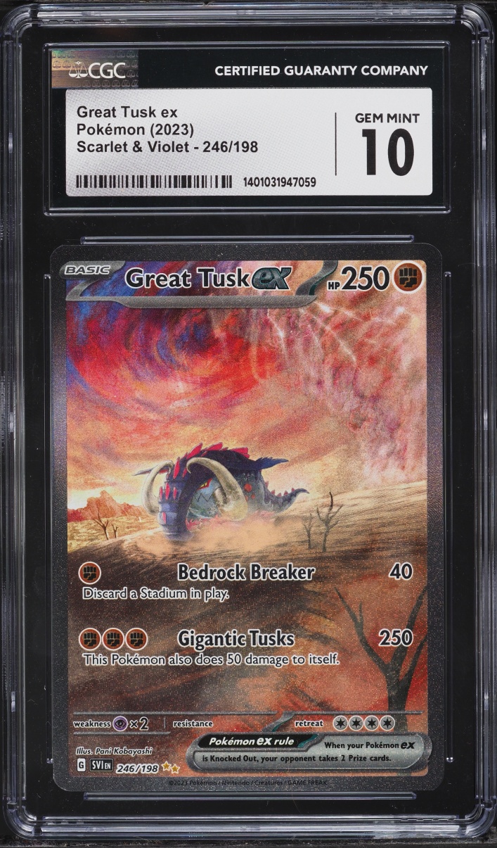 2023 Pokemon Scarlet & Violet SIR Great Tusk EX #246 CGC 10 GEM MINT