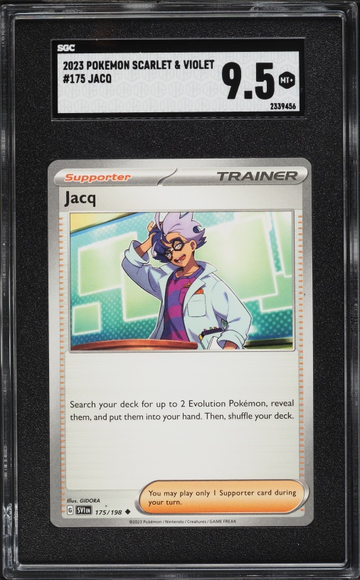 2023 Pokemon Scarlet & Violet Jacq #175 SGC 9.5 MINT+