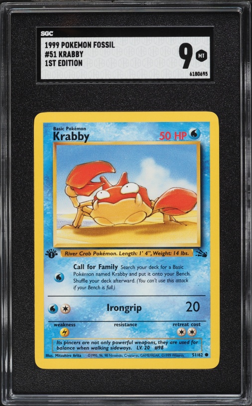 Krabby - Fossil [COMMON] [1st Edition] [Near Mint] | Ozzie Collectables