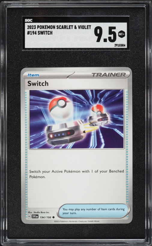 2023 Pokemon Scarlet & Violet Switch #194 SGC 9.5 MINT+