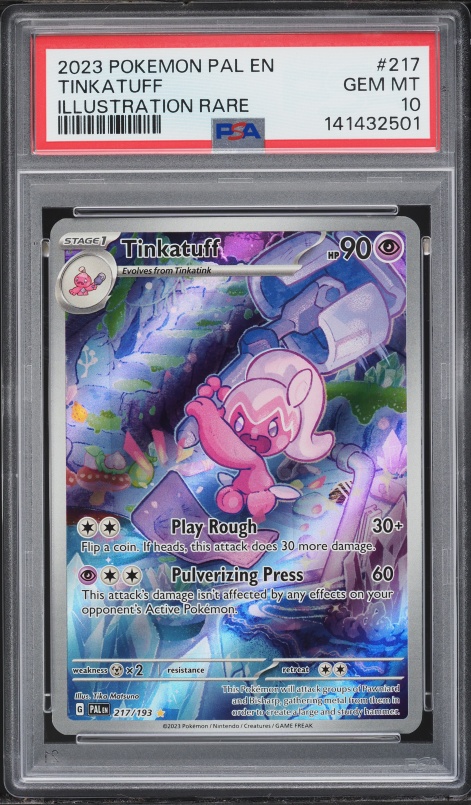 2023 Pokemon Scarlet & Violet Paldea Evolved IR Tinkatuff #217 PSA 10 GEM MINT