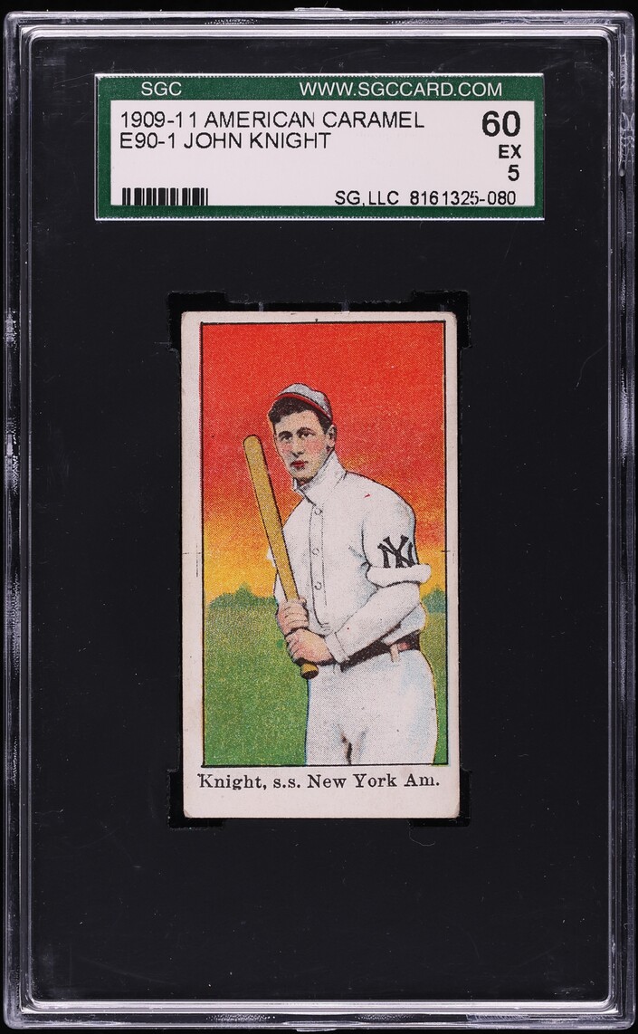 1909 E90-1 American Caramel John Knight SGC 5 EX