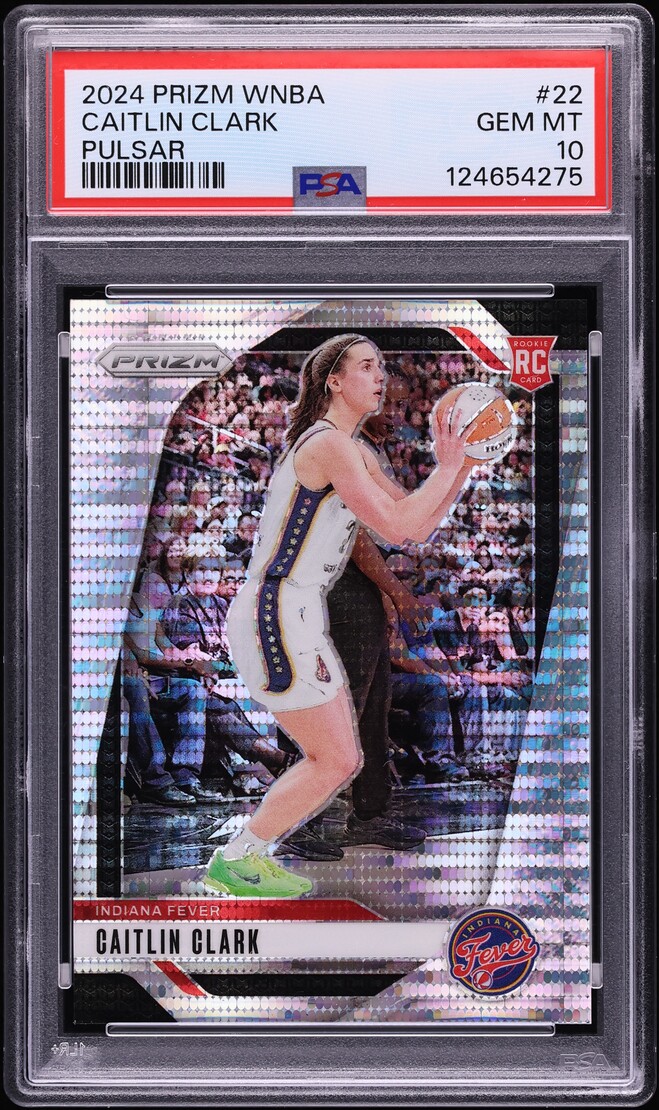 2024 Panini Prizm WNBA Pulsar Caitlin Clark ROOKIE /499 #22 PSA 10 GEM MINT