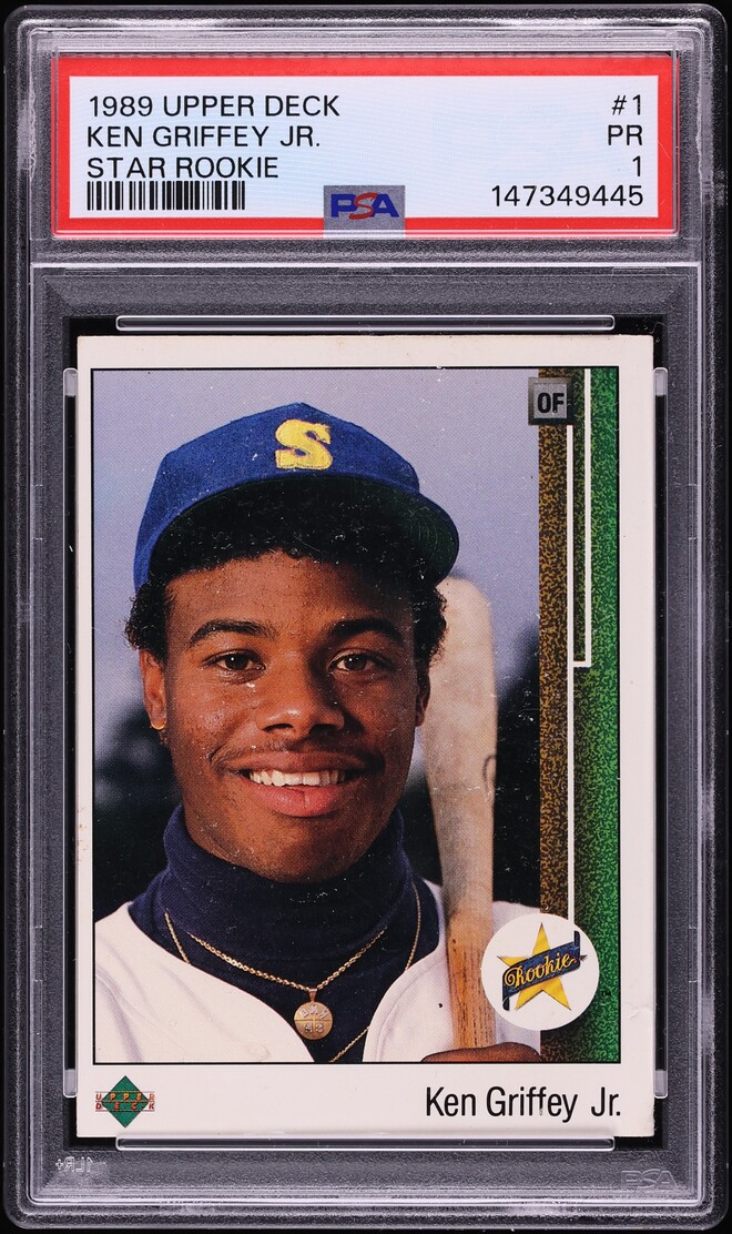 1989 Upper Deck Ken Griffey Jr. ROOKIE #1 PSA 1 PR
