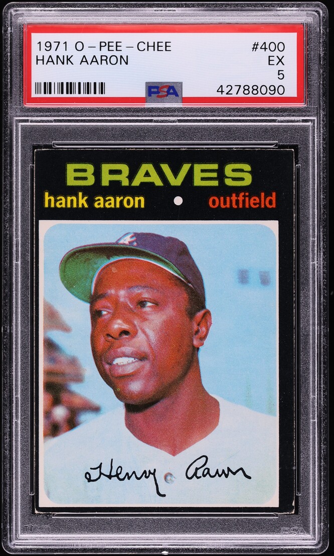 1971 O-Pee-Chee Hank Aaron #400 PSA 5 EX