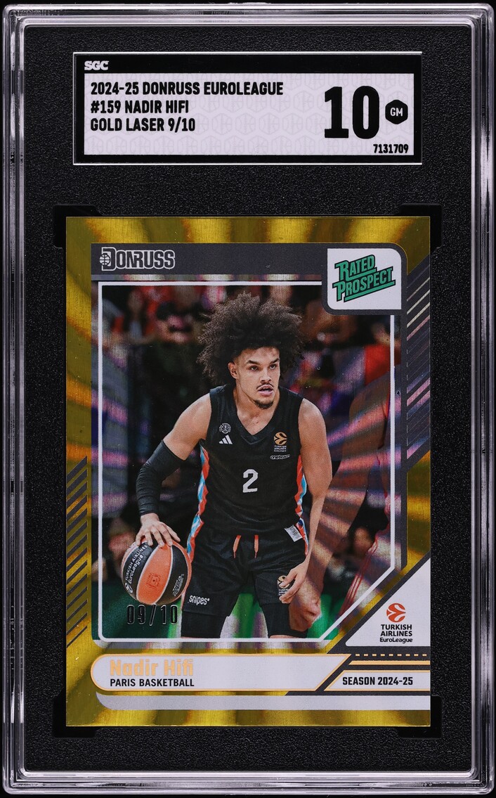 2024 Donruss EuroLeague Gold Laser Nadir Hifi ROOKIE /10 #159 SGC