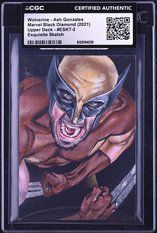 2021 Upper Deck Marvel Black Diamond Exquisite Sketch Wolverine