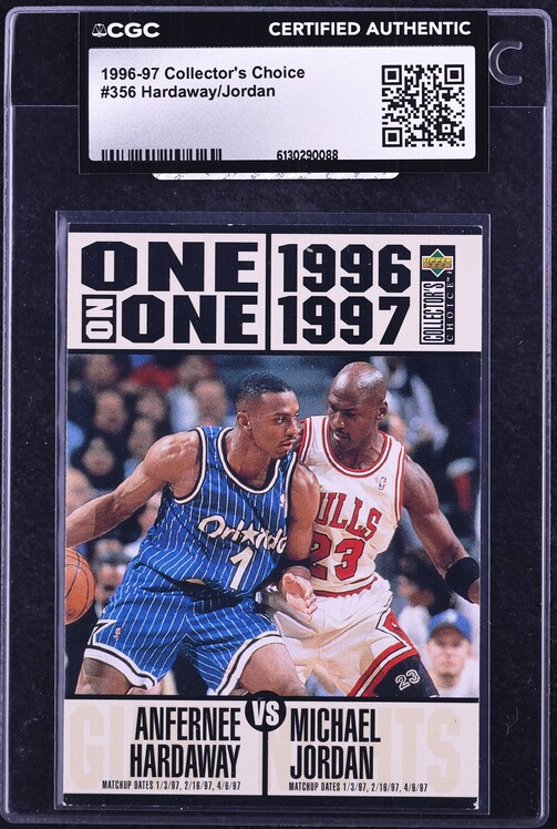 1996 Skybox Z-Force Big Man On Court Die-Cut Anfernee Hardaway #2