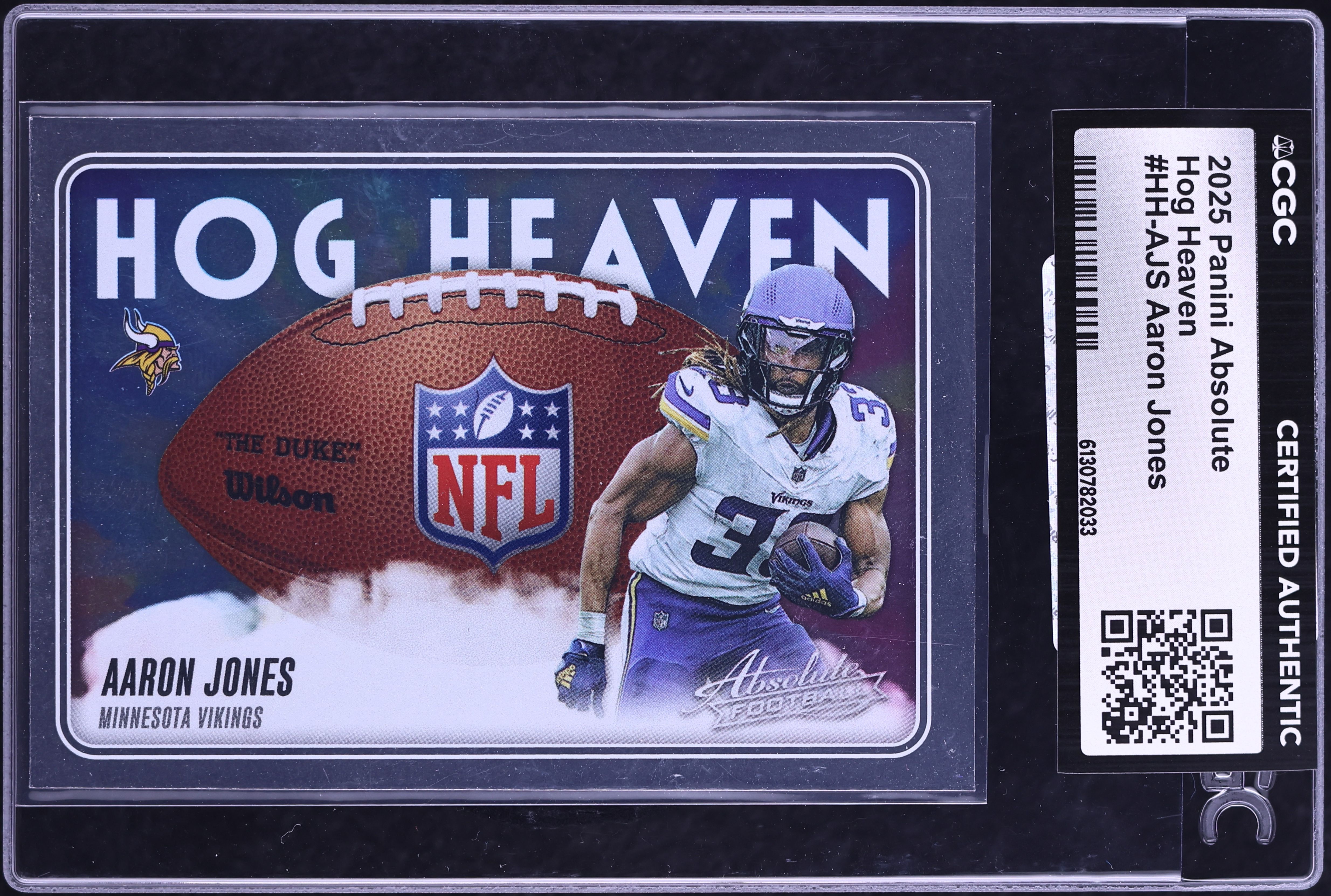 2025 Panini Absolute Football Aaron Jones #HH-AJS CGC AUTH