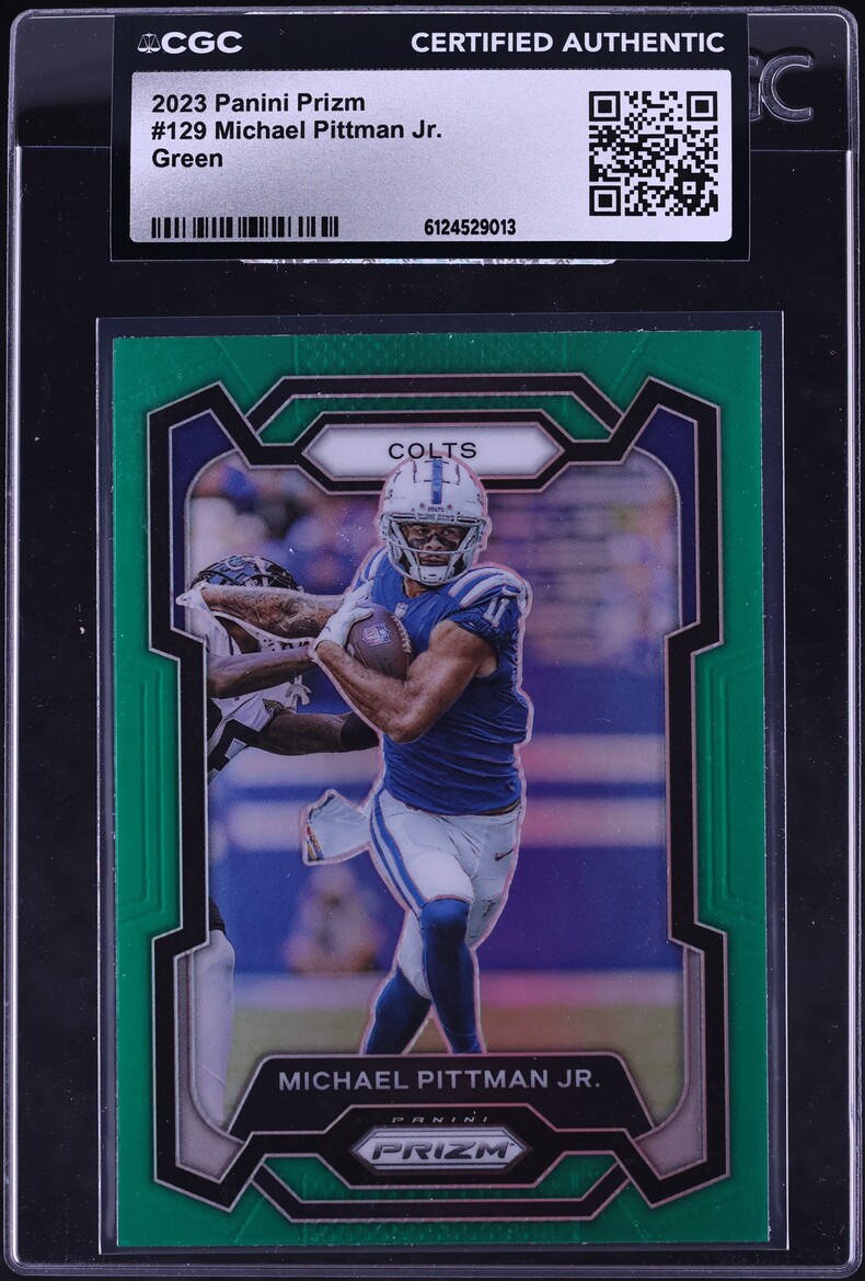 2023 Panini Prizm Green Michael Pittman Jr. #129 CGC AUTH
