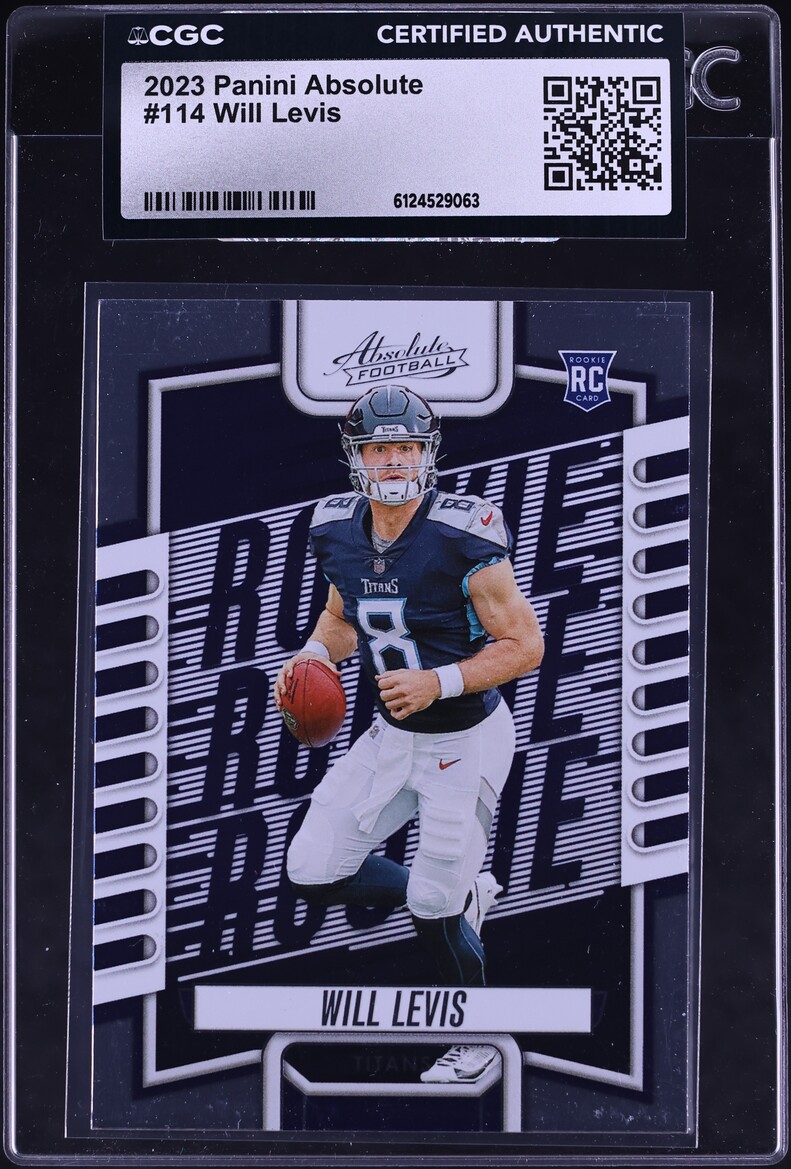 2023 Absolute Football Will Levis ROOKIE #114 CGC AUTH