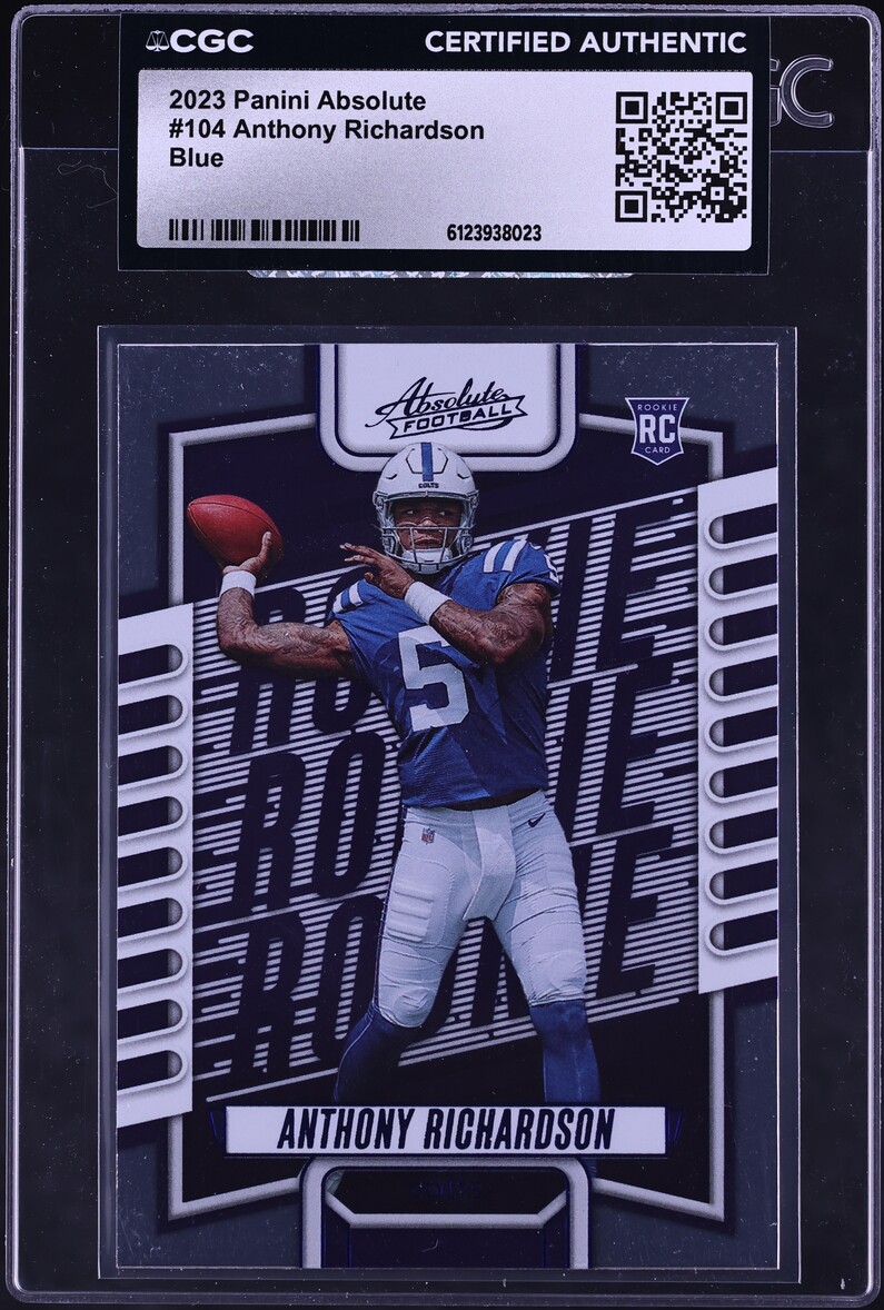 2023 Absolute Blue Anthony Richardson ROOKIE #104 CGC AUTH