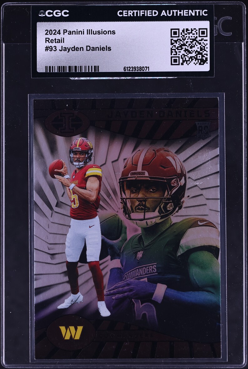 2024 Panini Illusions Retail Jayden Daniels ROOKIE #93 CGC AUTH