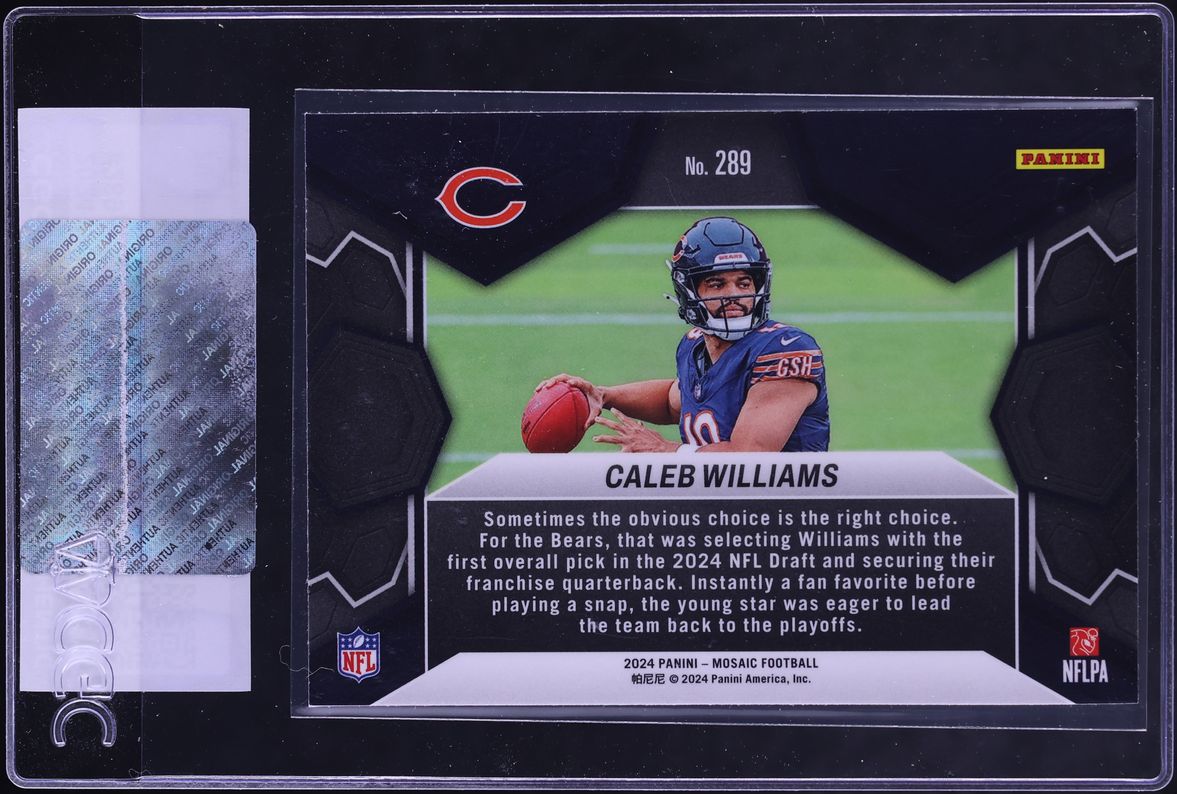2024 Panini Mosaic NFL Debut Caleb Williams ROOKIE #289 CGC AUTH