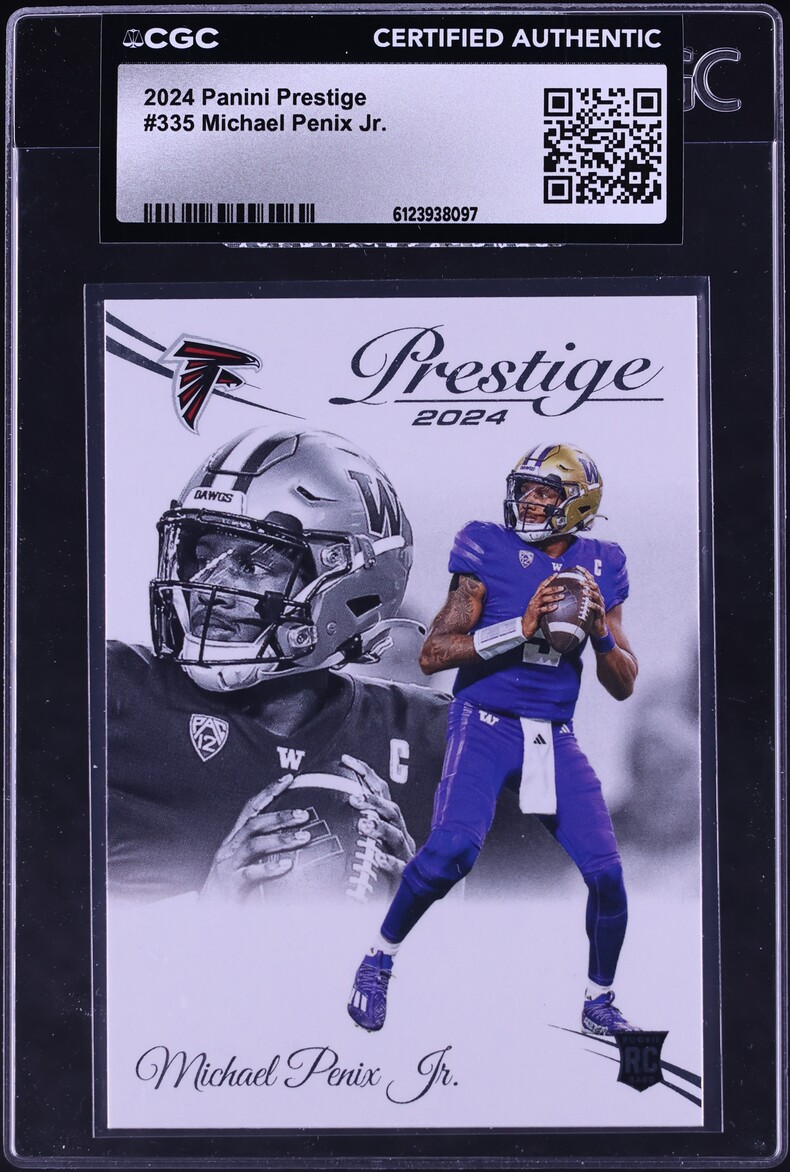 2024 Panini Prestige Michael Penix Jr. ROOKIE #335 CGC AUTH