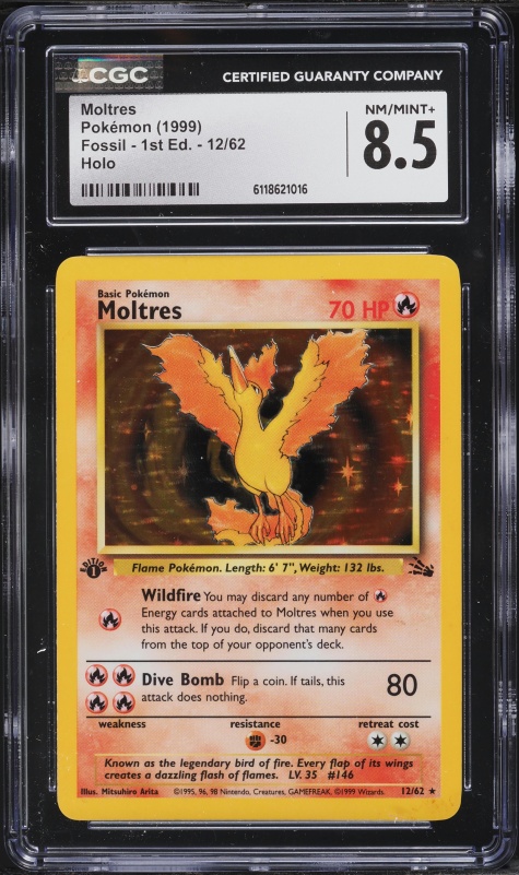 1999 Pokemon Japanese ANA Promo All Nippon Airways Moltres #145