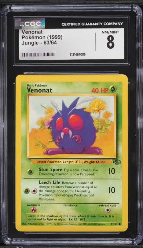 pokemon card venonat Japanese Sv2A Pokemon 151 048 Reverse Holo PSA 9 MINT Cert #117967862 – Boxed Vinyl [1G] Supersonic (10) Flip a coin Pokemon HeartGold Soulsilver Triumphant Single