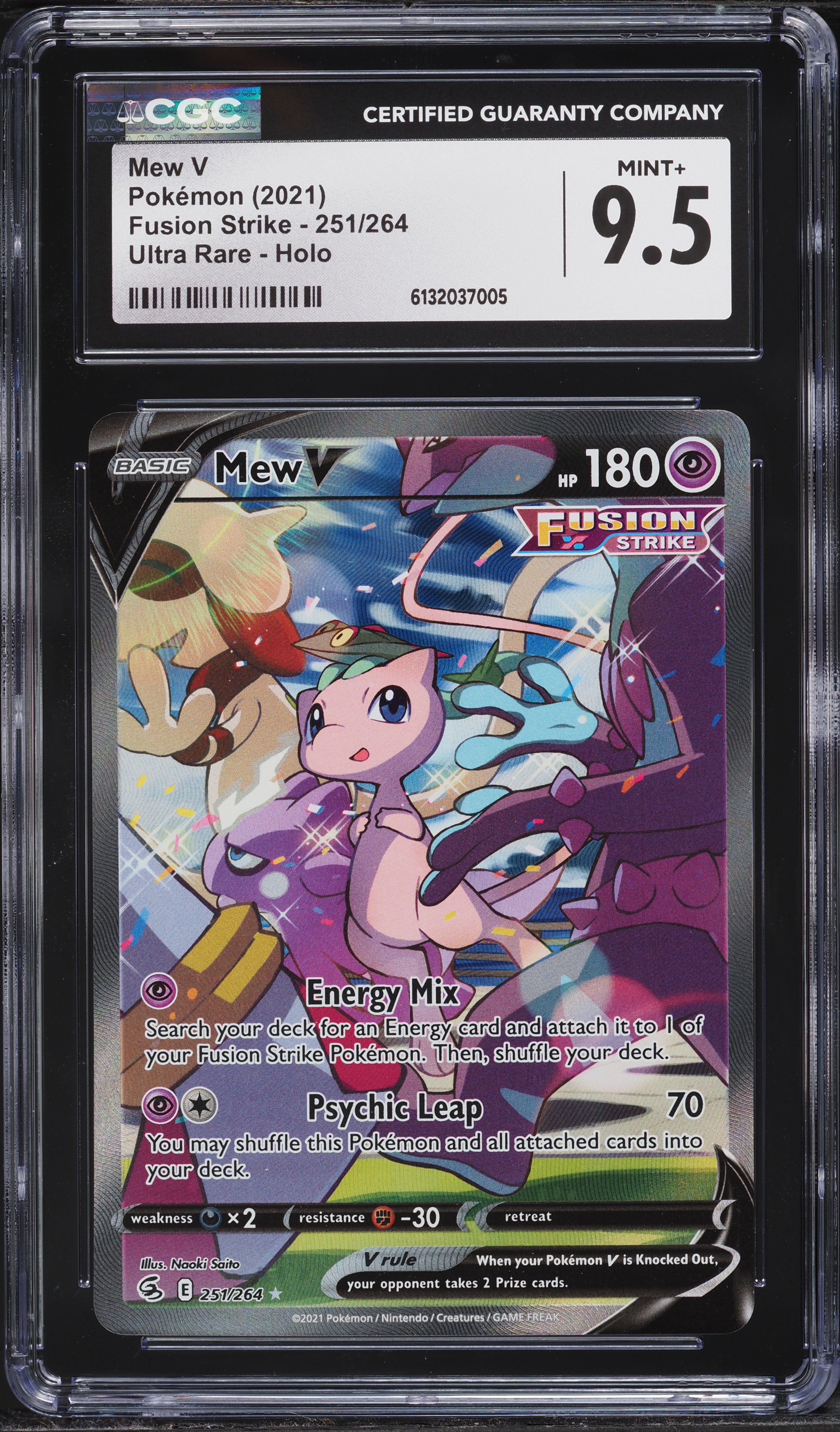mew v pokemon card 2023 Sword & Shield Crown Zenith Full Art #60 CGC 9.5 MINT+ on Fanatics Collect this piece serves as a premier focal point for any high Mew V 2021 Pokemon Fusion