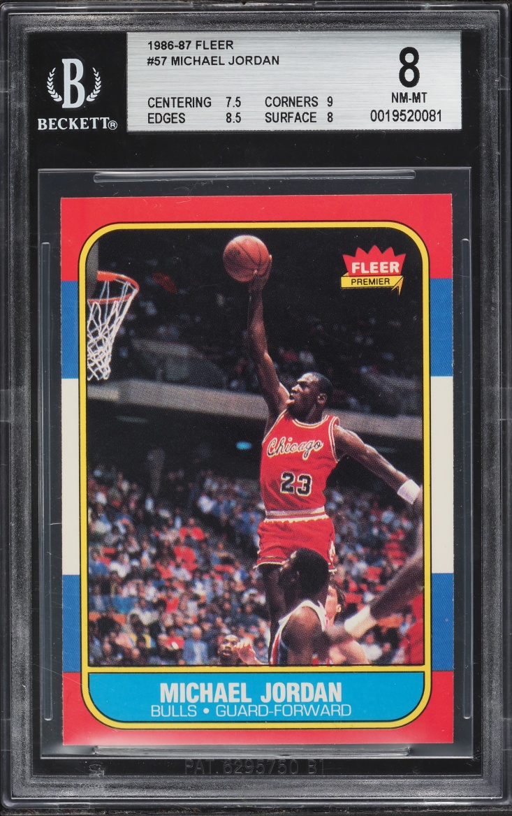 1986 Fleer Michael Jordan Base #57 BGS 8 | Card Ladder