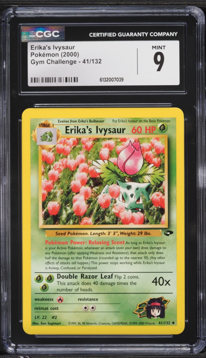 2000 Pokemon Gym Challenge Erika's Ivysaur #41 CGC 9 MINT