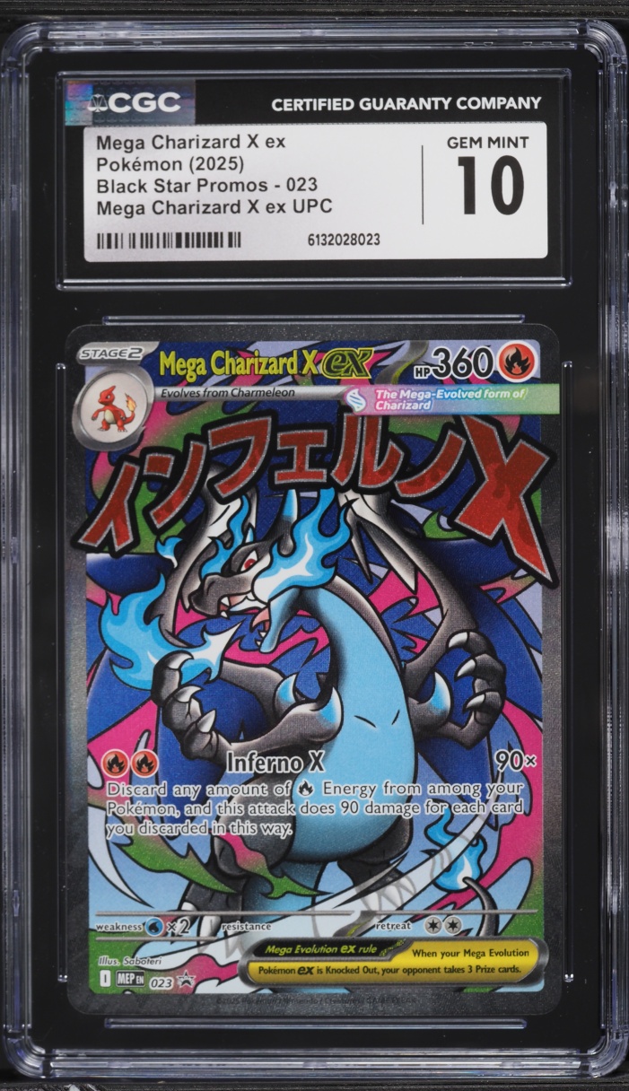 2025 Pokemon Mega Evolution Promo Ultra Premium Full Art Mega Charizard X ex #23 CGC 10 GEM